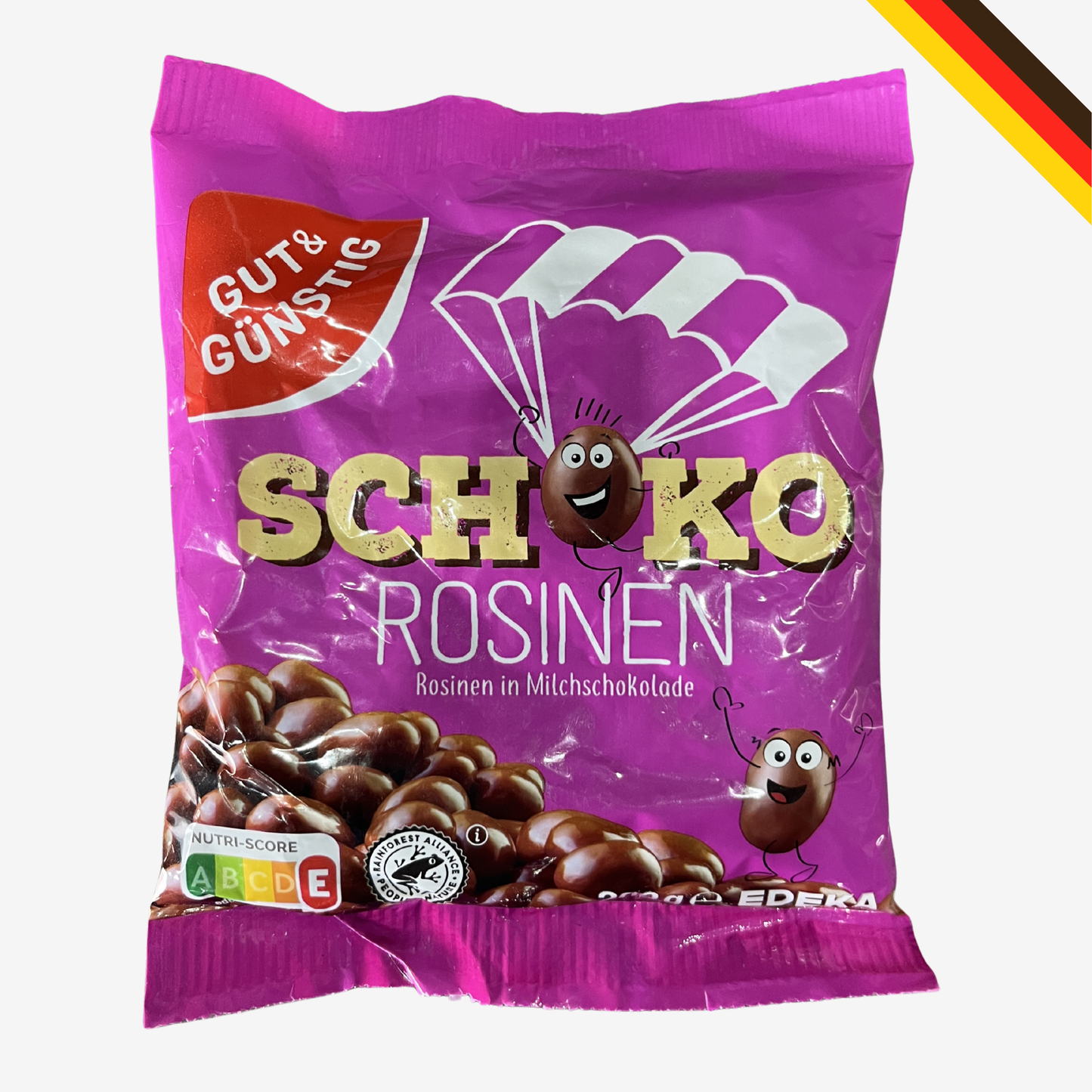 Chocolate coated raisins